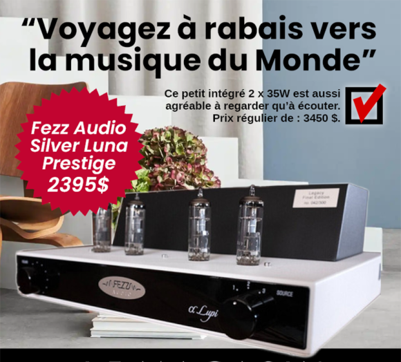 Fezz Silver Luna Legacy| Intégré à tubes 2 x 45 watts.