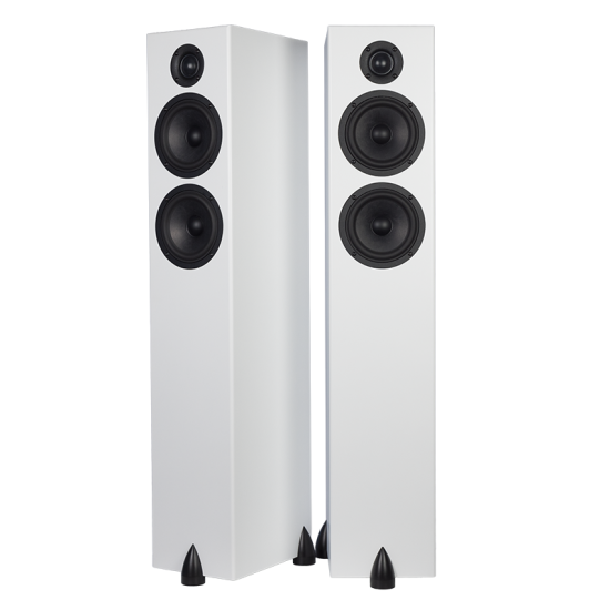 Totem Bison Twin-Tower blanches sans grilles.